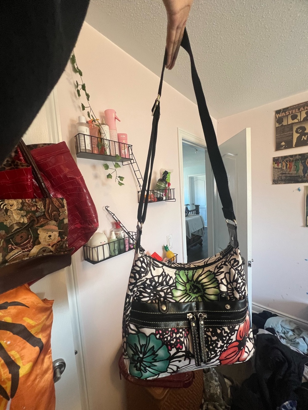 Nine West Multicolor Floral Crossbody Bag
